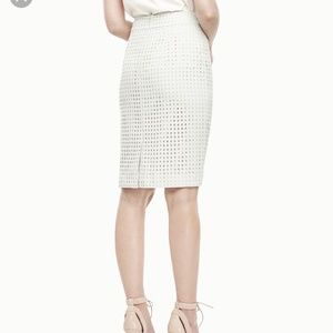 Ann Taylor Eyelet Pencil Skirt